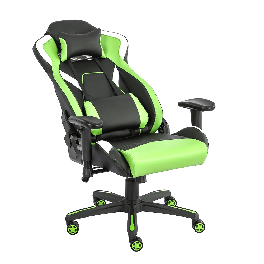 Hot Sales PU Leather Heavy Duty Adjustable Rocking Office Style Green Gaming Chair