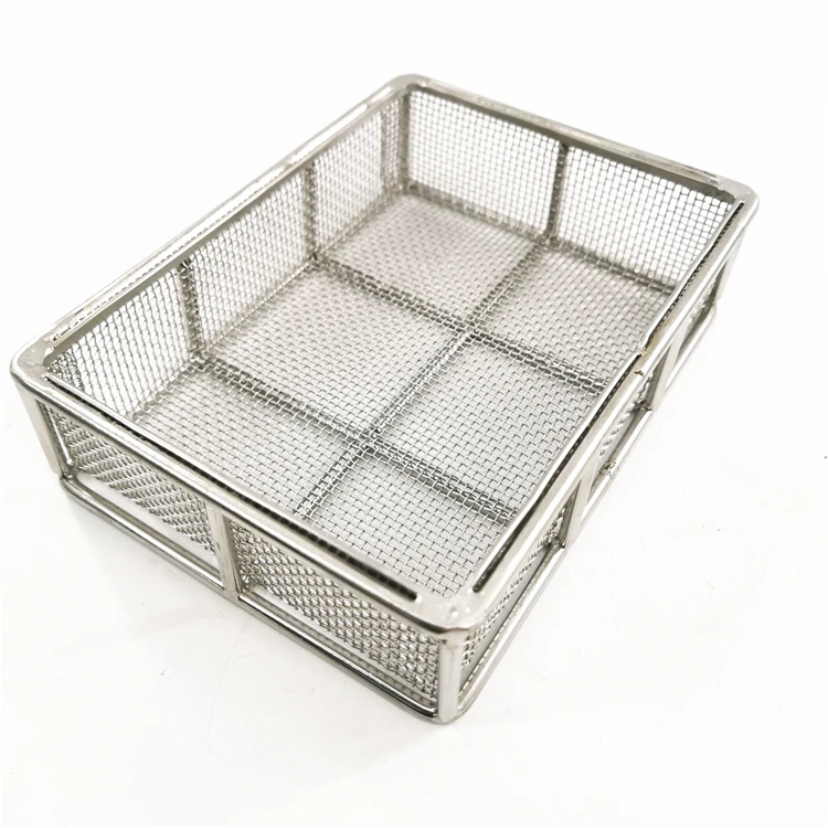 multi-function Handicrafts 300 200 micron stainless steel 304 316 woven wire mesh baskets for storage