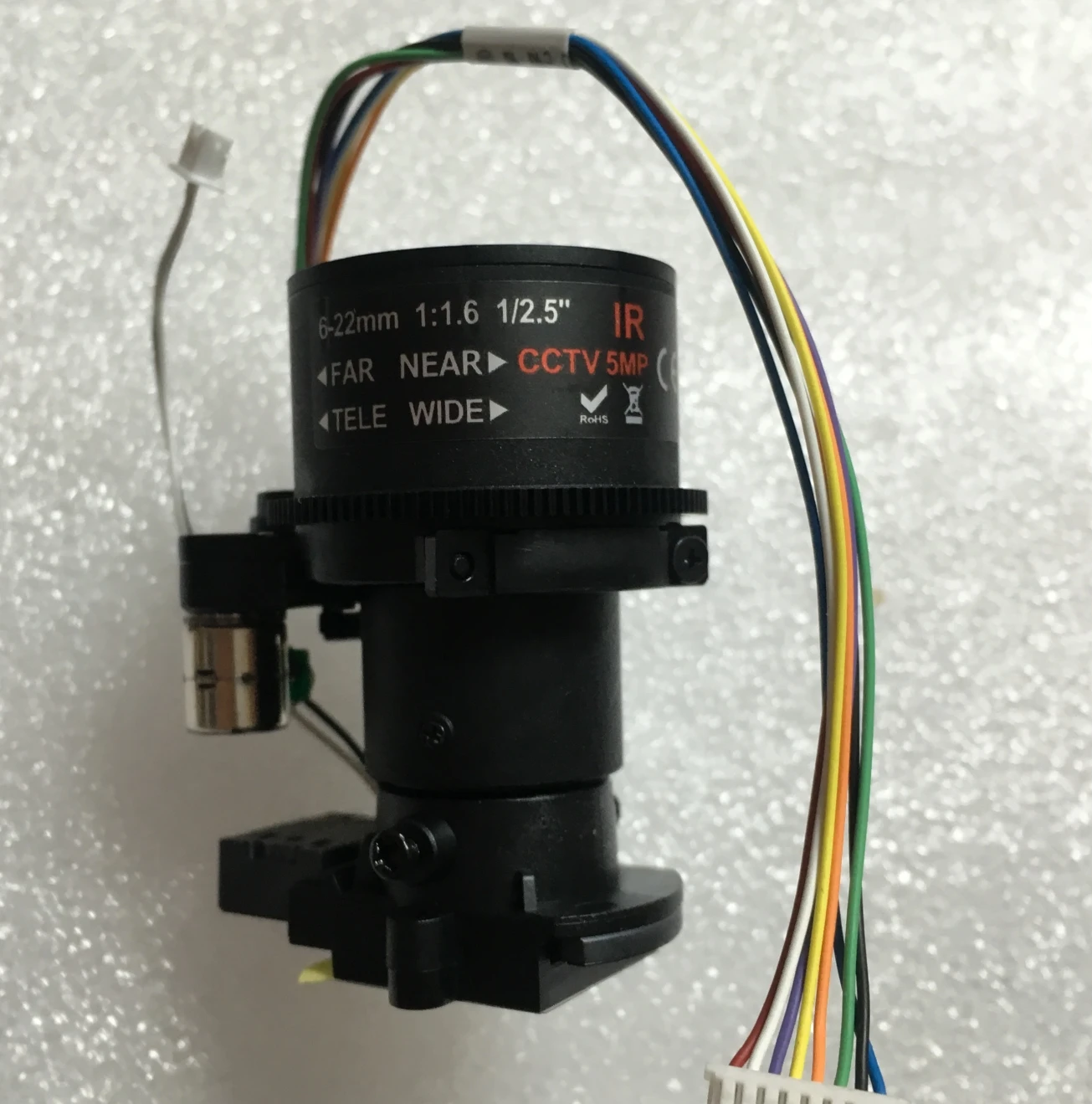  1/2.5 '9G 6-22 мм 5MP D14 крепление шаговый двигатель варифокальный моторизованный Фокус зум cctv