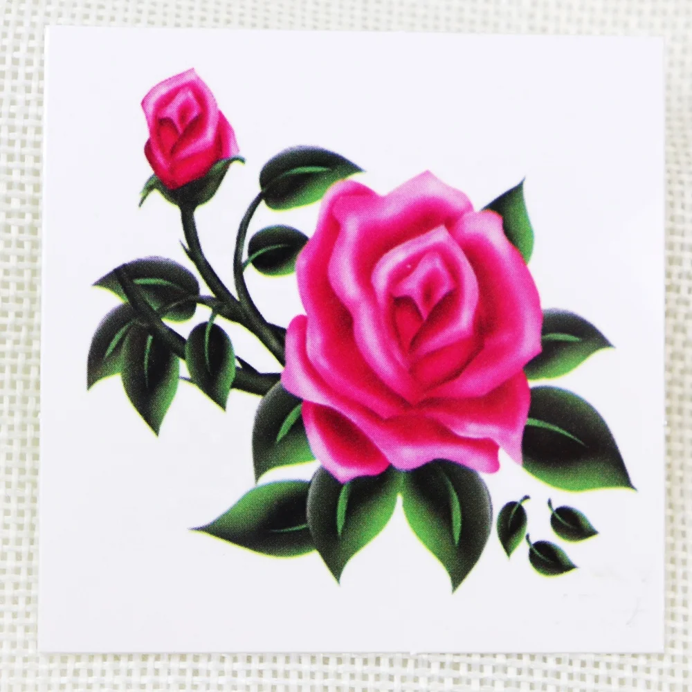 Горячая продажа водонепроницаемые моющиеся Цветочные временные тела Переводные татуировки наклейки