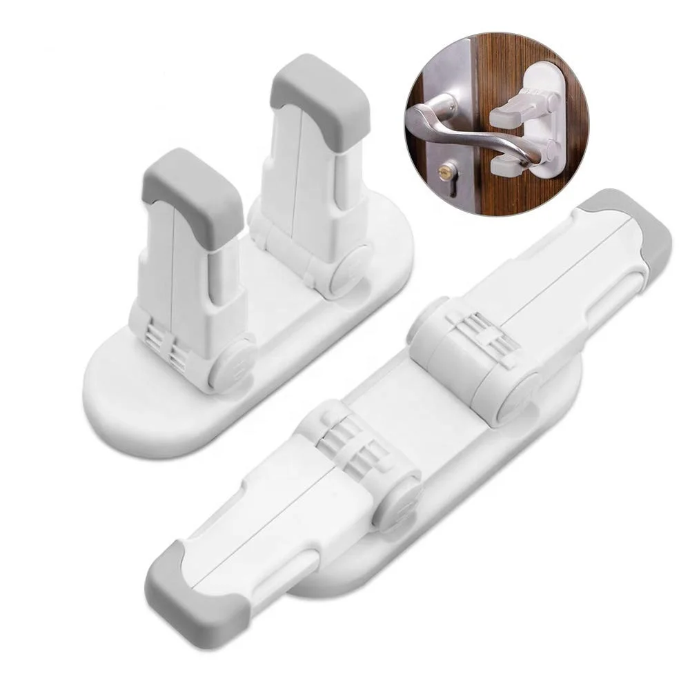Safety Locks Dual Child Safety Lock Child Proof Door Lever Lock