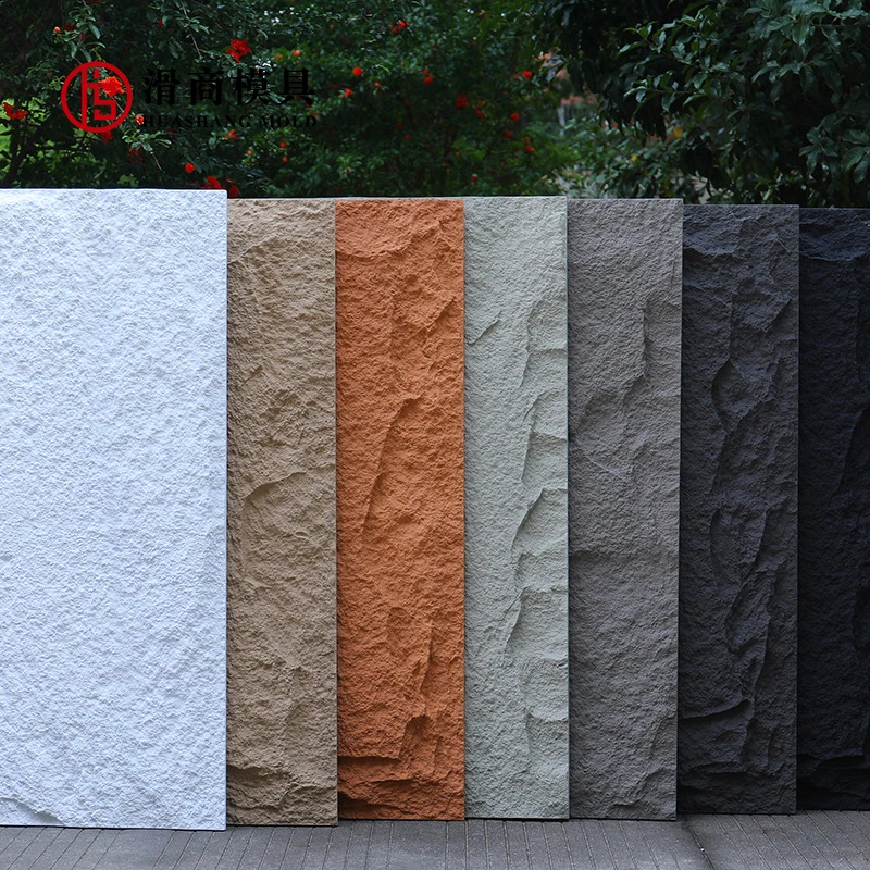 Brand new faux pu mushroom stone wall panel size 1200*600mm color polyurethane pu stone with low price