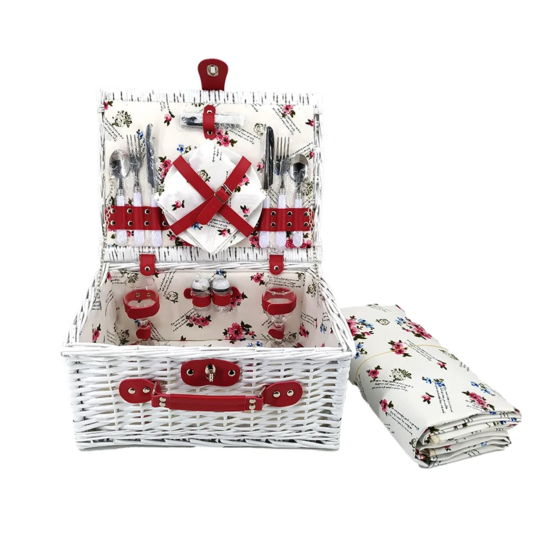 China Factory natural Wicker Picnic basket So Beautiful Willow Picnic basket