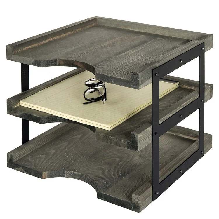 3-Tier Vintage Gray paper holder
