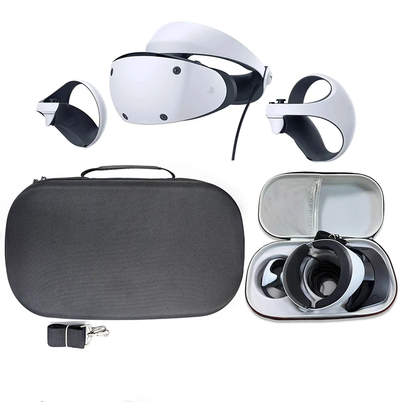 Custom EVA Storage Box Travel Carrying Bag Game Accessories For PS VR2 Headset And Controller