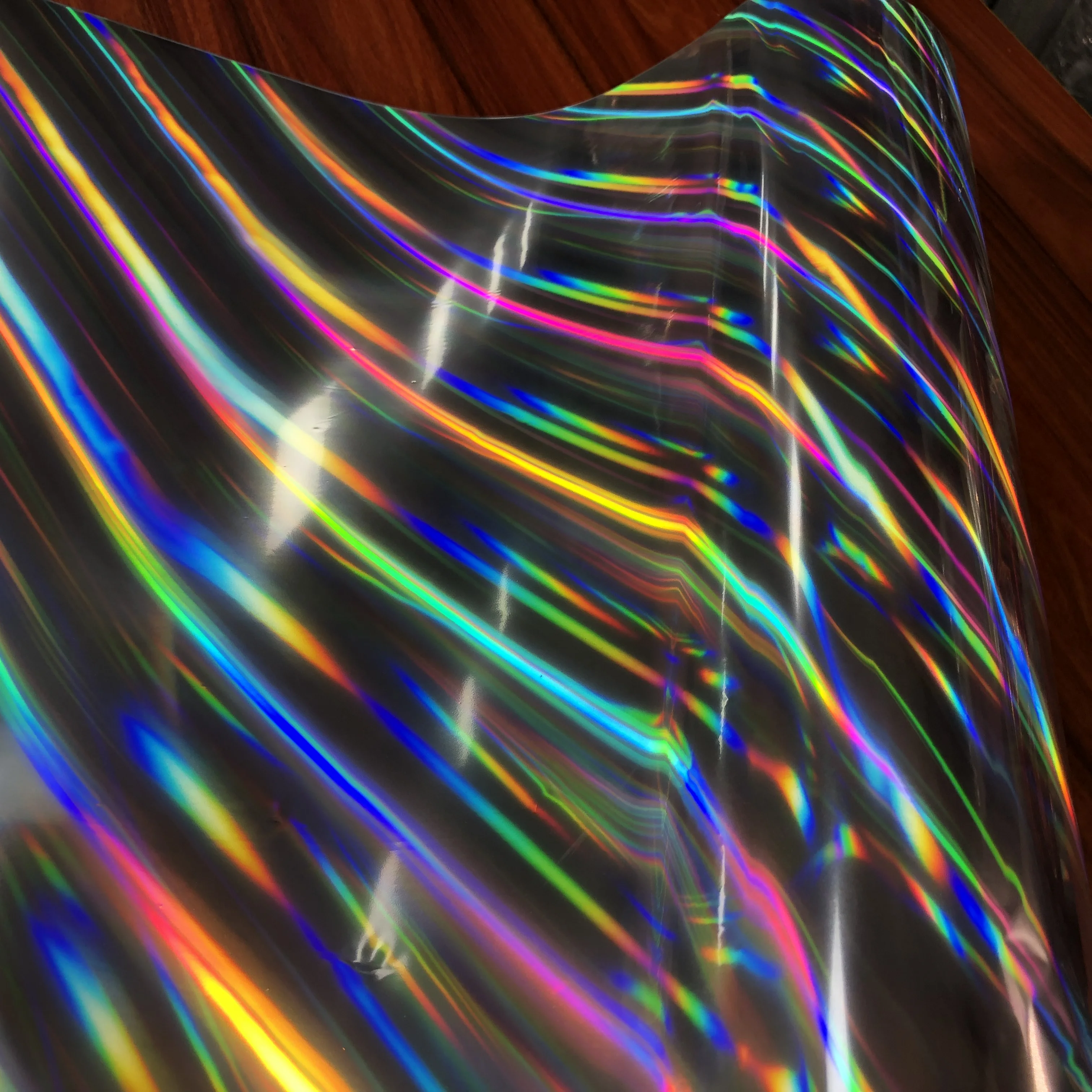 New Design pillar of light pattern Best Price holographic metallized cold lamination film roll for packing & printing