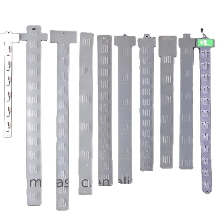 Supermarket plastic display clip display hanging strip