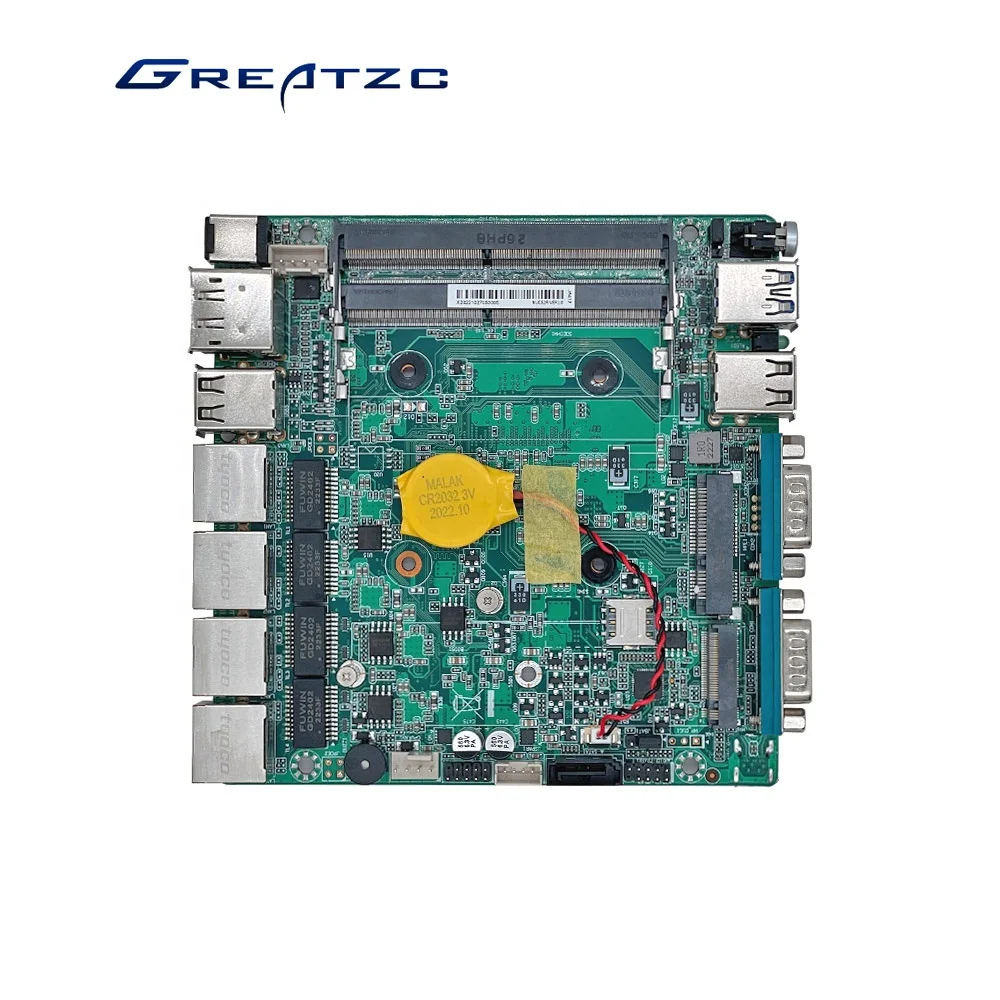 ZC-N6412-L4C2 4 LAN Ports pfsense firewall motherboard J6412 CPU Fanless HD DP Display