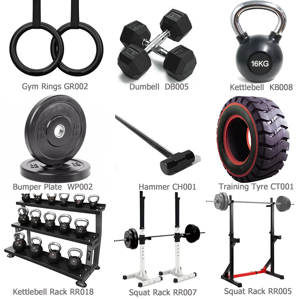 Home Gym Exercise Equipment Weight Bench Dumbbels Kettlebell Fitness Machine