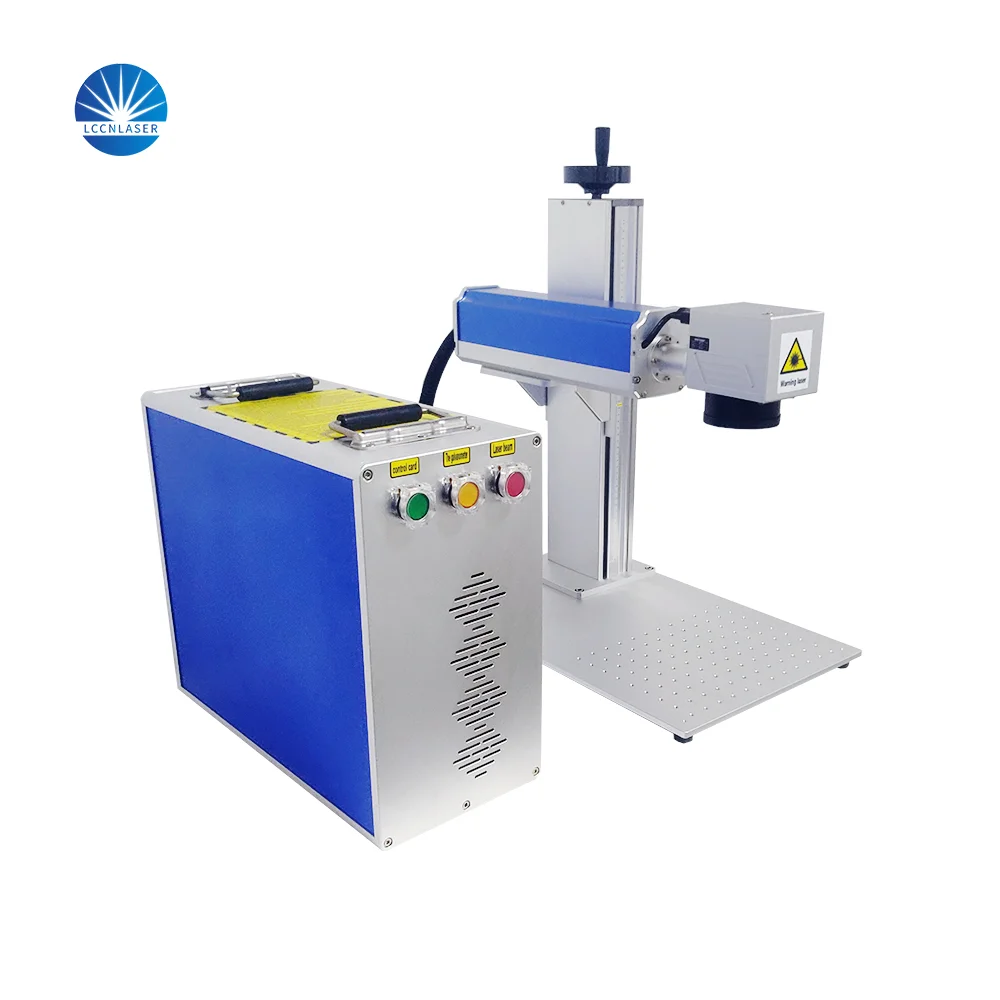 efficient innovative design high-speed scanning split model fiber laser marking machine 20/30/50/60/100W