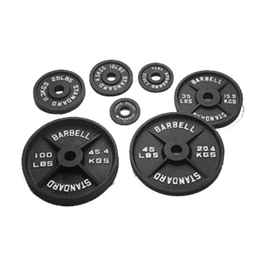 Body building fitness sport flexible cast iron work out barbell plate