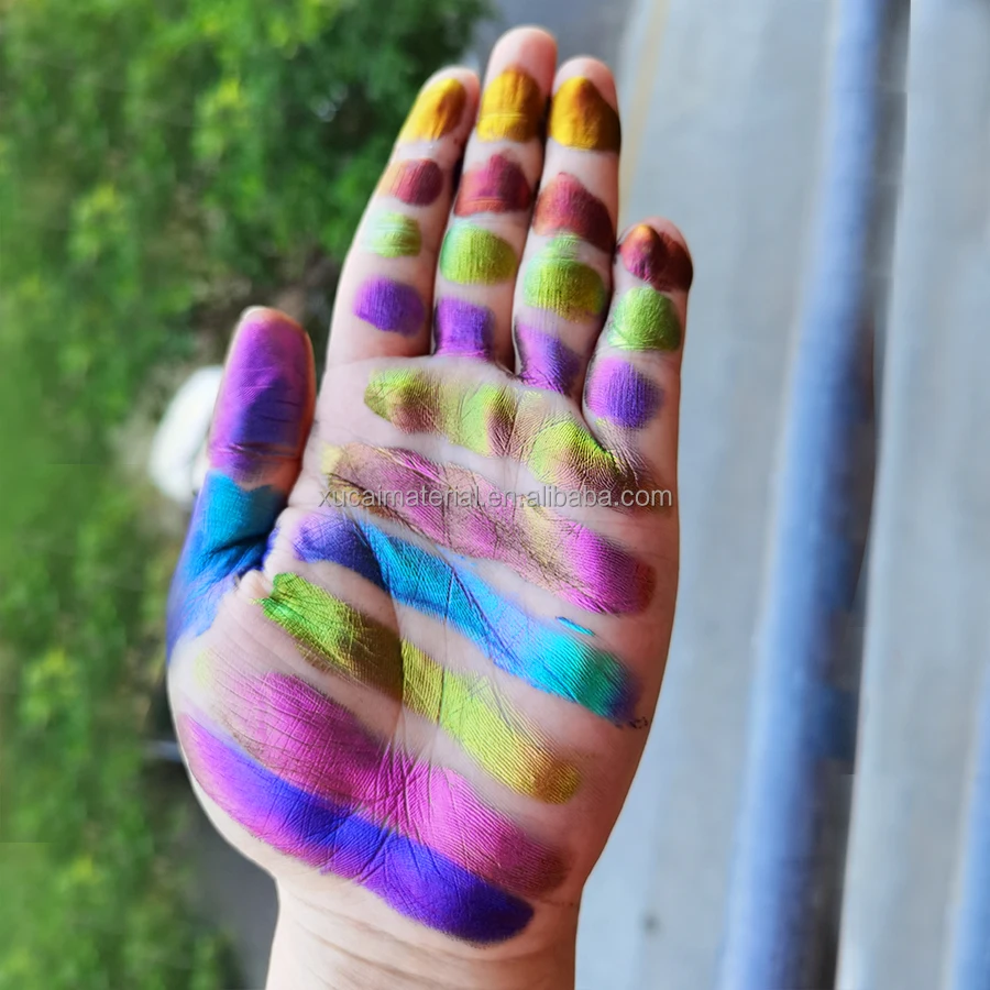 Amazon Hot selling special-shaped series chameleon  glitter Nail magic mirror powder holographic chunky polyester glitter