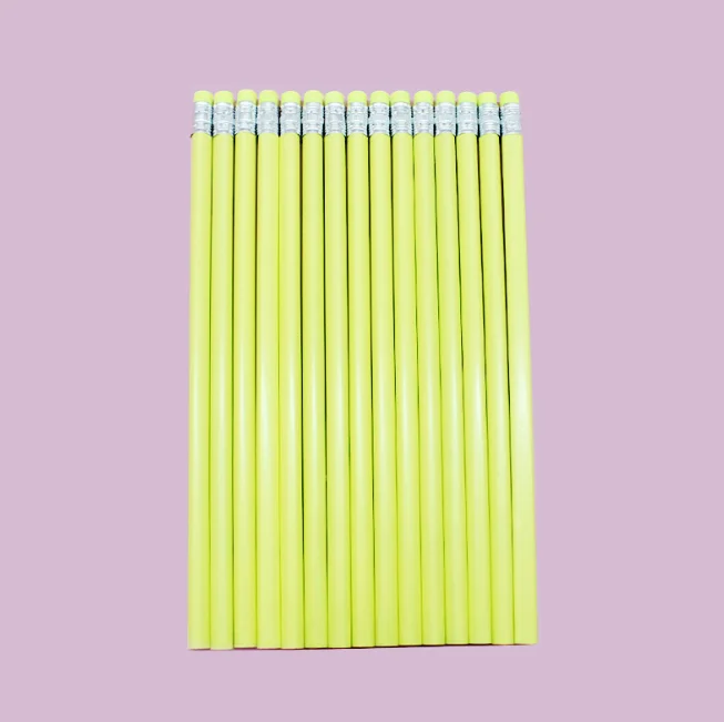 Wholesale Macaron Triangle Rod Sketch Painting Pen School Supplies HB Pencil With Eraser