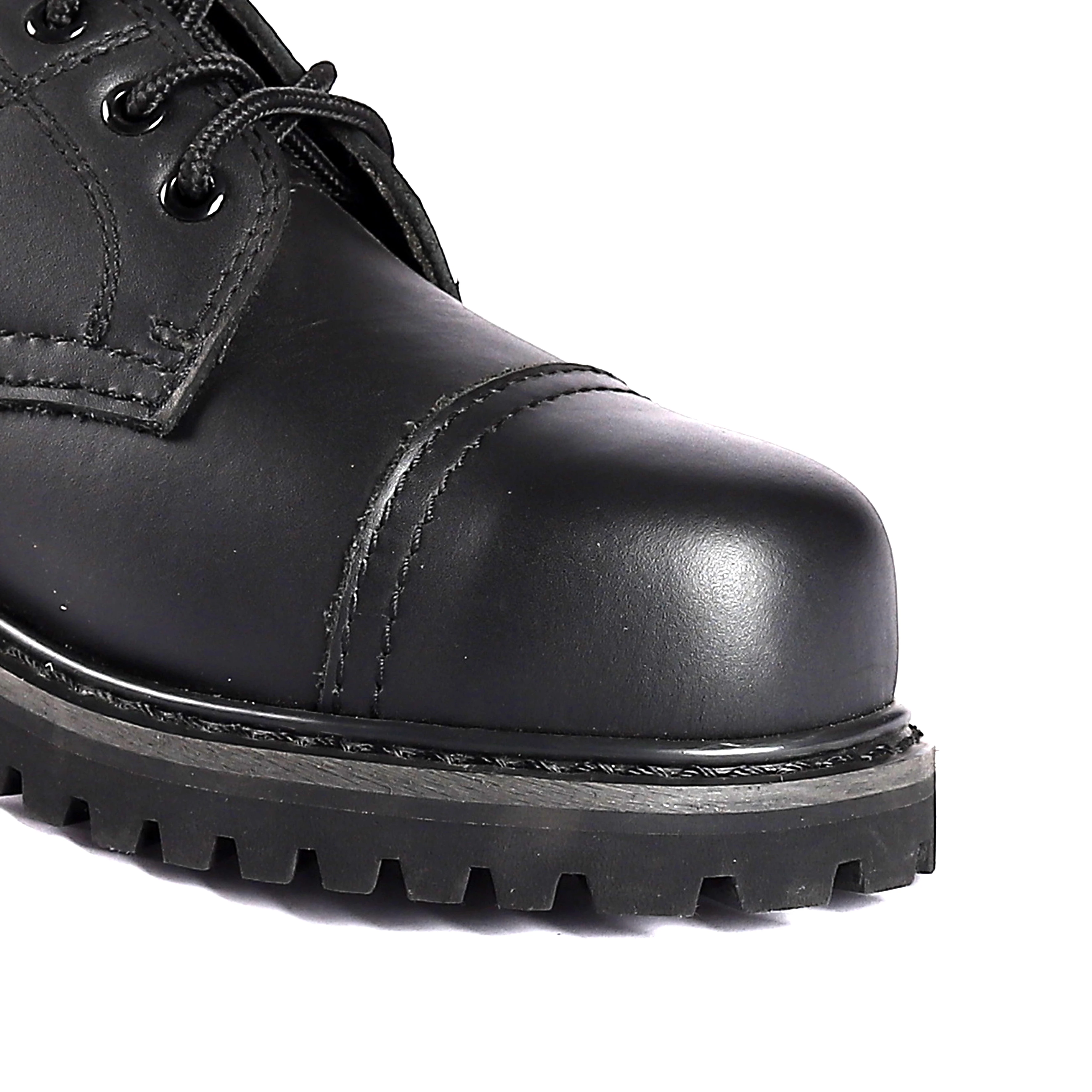 Customized Black Low Cut Safety Shoes  for Men  Steel Plate Anti-pierce Safety Boots Genuine Leather Work Shoes