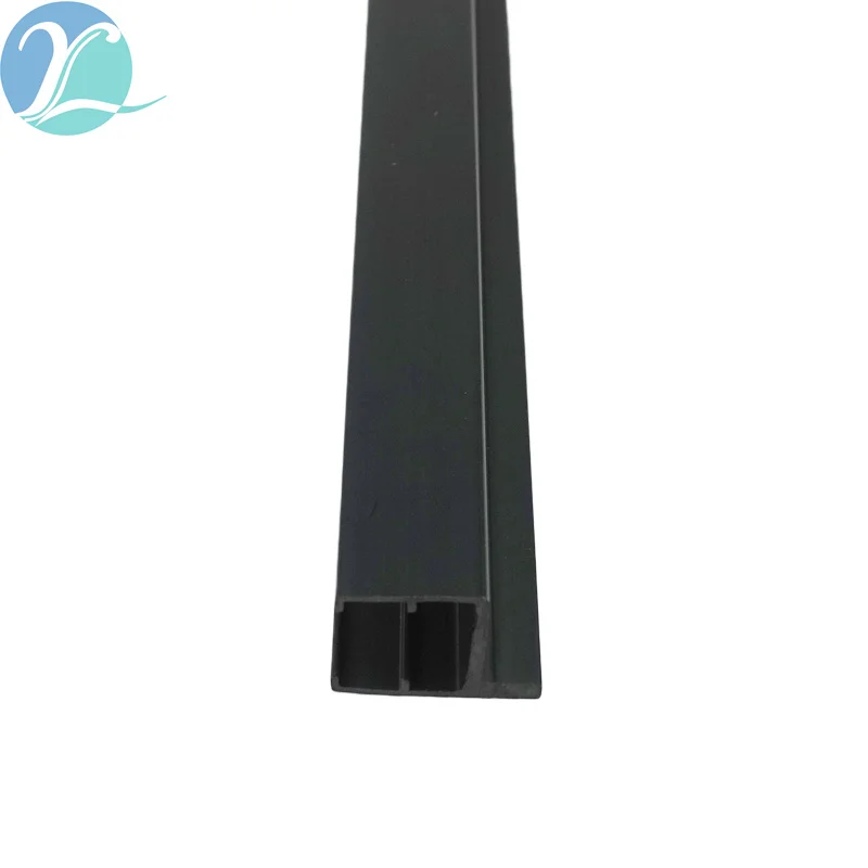 LED light slot plastic card strip extruded PVC profile industrial furniture dining cabinet light strip