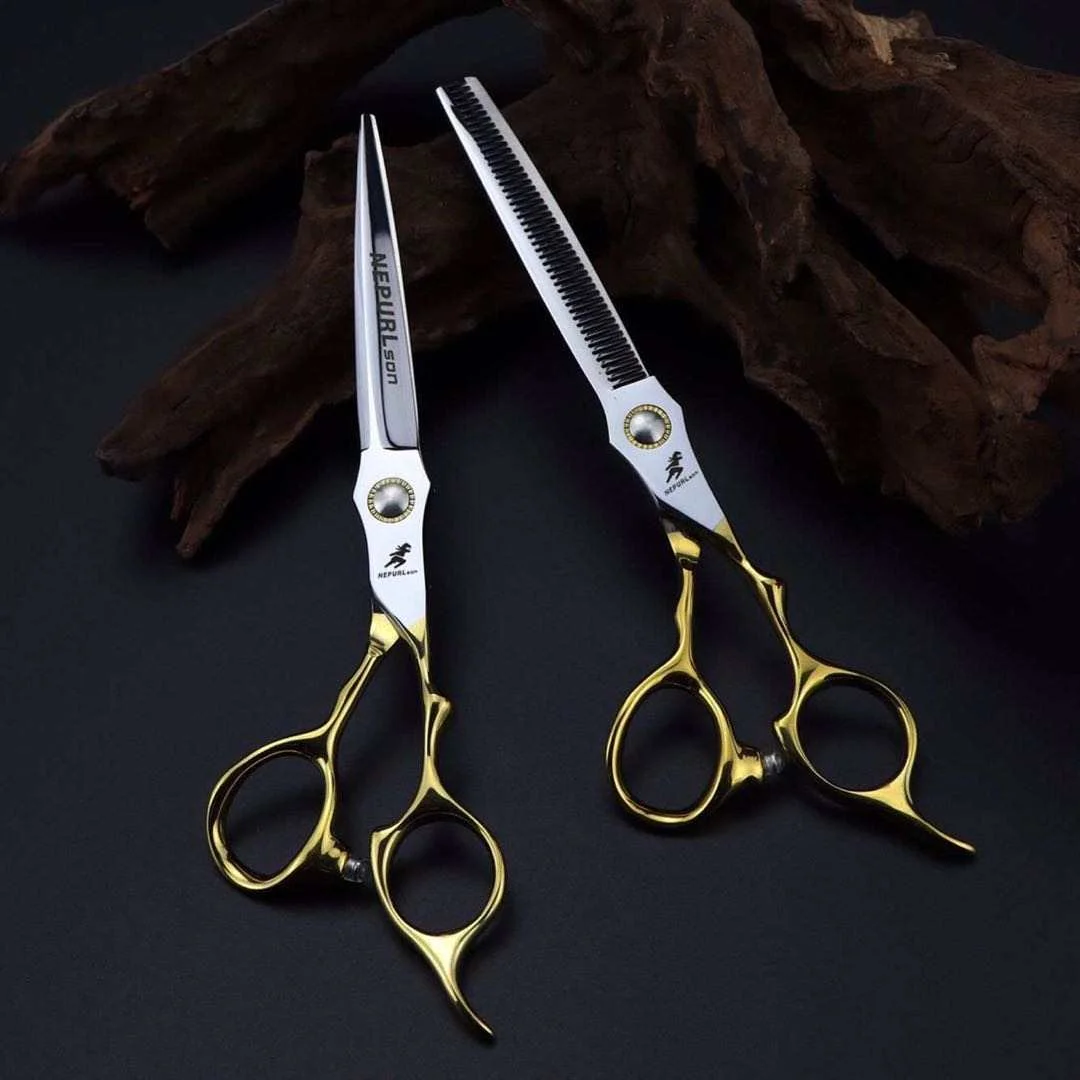 6..5inch Professional  Hair Cutting Shear - Salon Hair Thinning Scissor for Barber