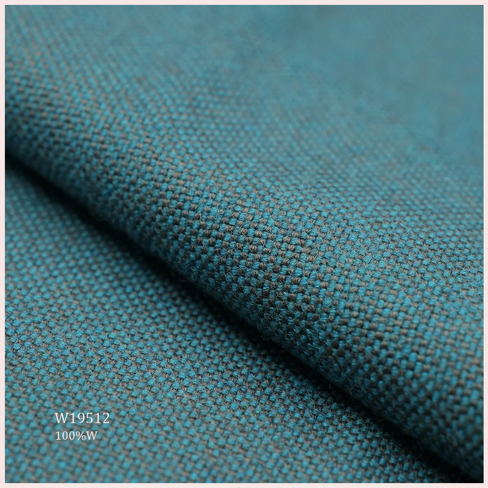 Gorgeous Woolen Woven 100% Wool Upholstery Fabric For Sofa Panel Pillow