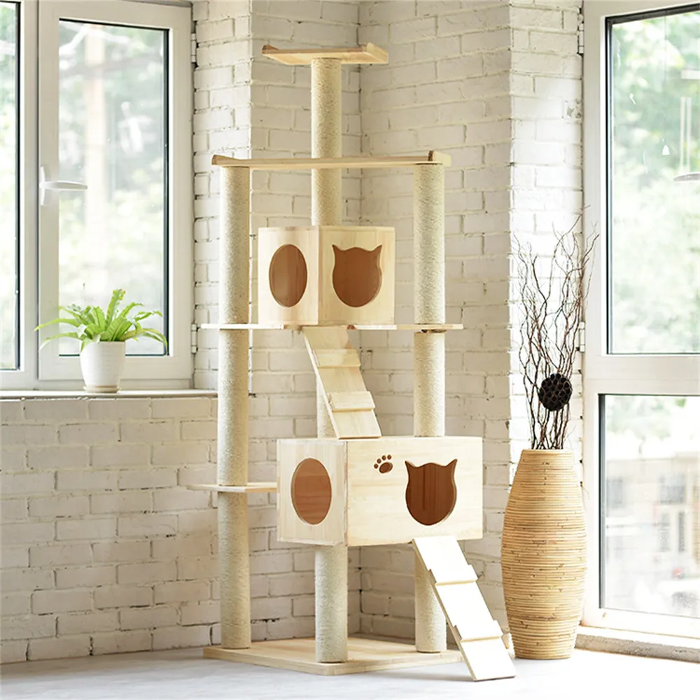 Wholesale Cat Play House Indoor Cats Furniture Kitten Activity Cat Tower