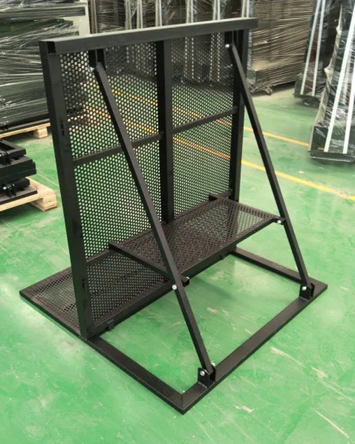 Cheap Type Metal Aluminum Black Crowd Control Barrier