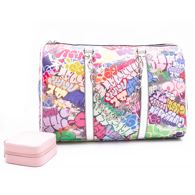 Fashion Design Popular PU Leather Duffle Bag for Short Trip Custom Travel Bag Duffle Bag for Business