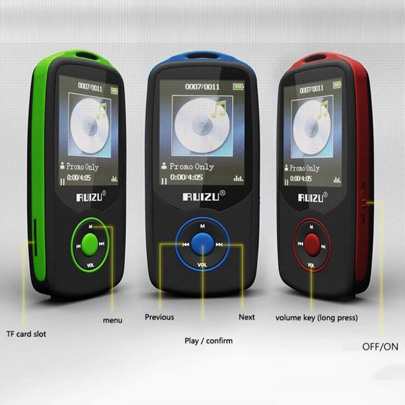 Новый MP3-плеер RUIZU X06 BT Sport с 4 ГБ/8 ГБ экраном 1 8 дюйма высококачественный Hi-Fi музыкальный плеер поддержкой FM рекордер электронная