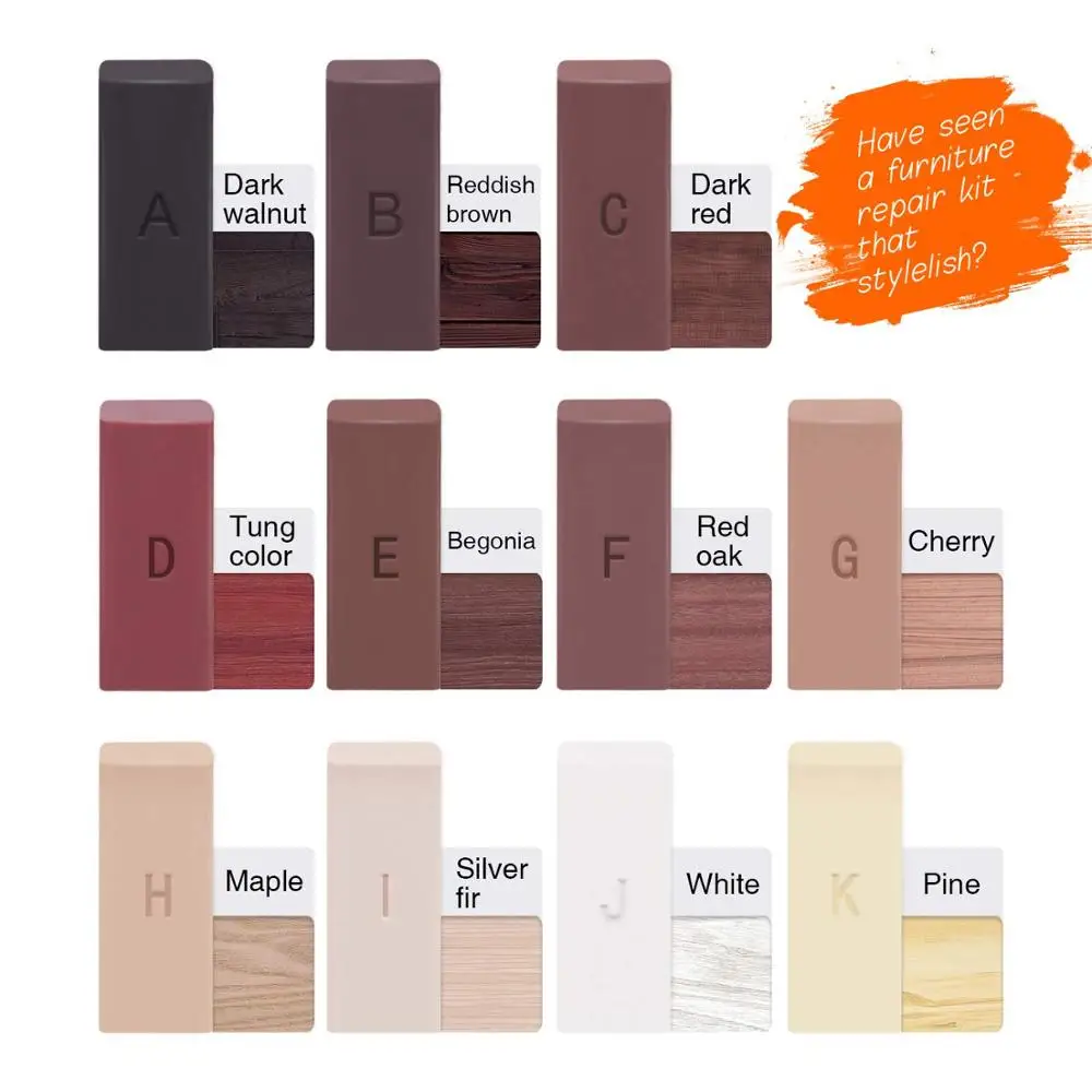 3w mini  furniture repair kit wood markers wood repair kit for Wooden floors and tiles