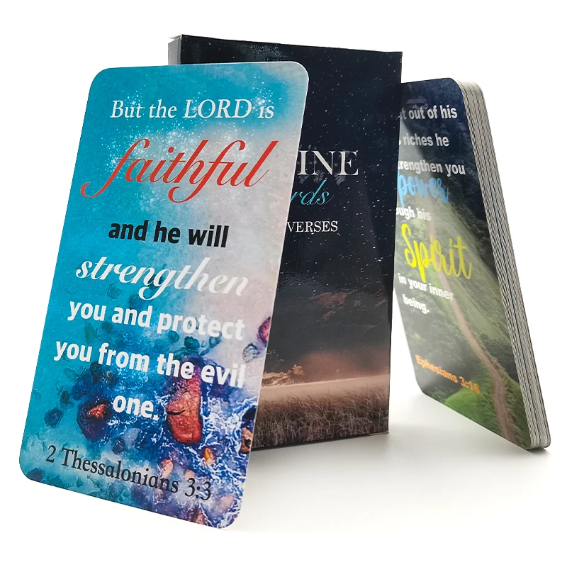 Senfutong manufacturer Custom printing High quality waterproof  Bible game cards with box packing for party