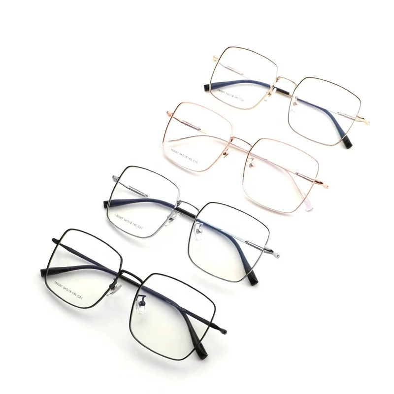 Aochi Cheap Hinge Alloy Optical Glasses for Men Rectangular Frame Unisex for Adults