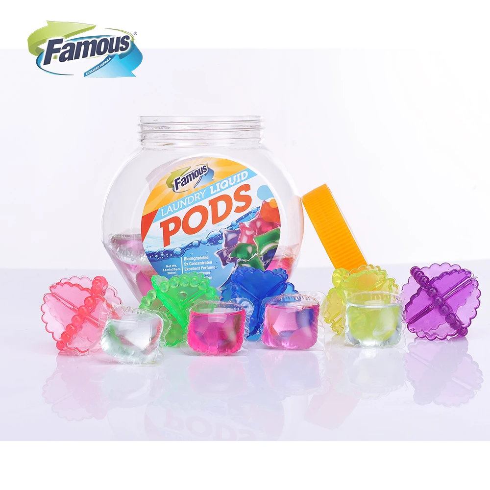 15g made in China laundry pods factory supplies cheaper price natural scents power soap washing laundry detergent pods