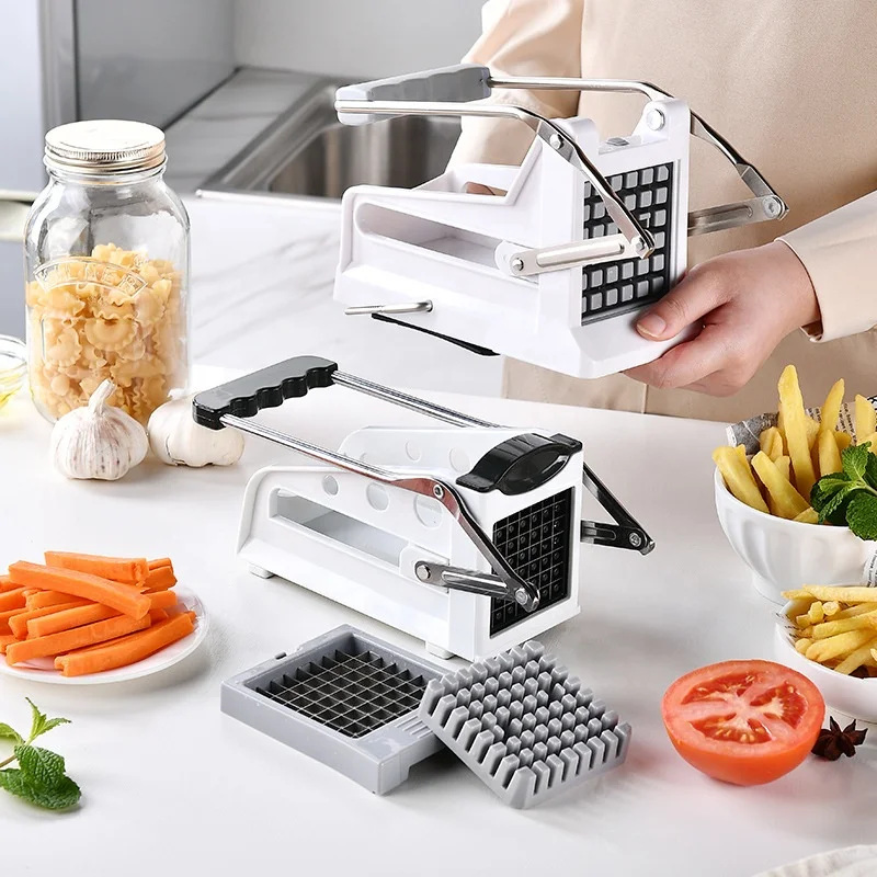 kitchen accessories Multi-function Stainless Steel Manual Cutter Meat Potato Cutter with comfortable handle