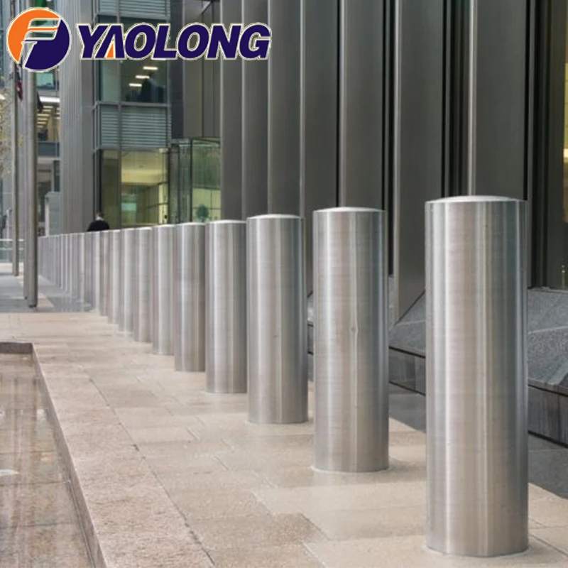 stainless steel traffic types of bollard for roadway safety