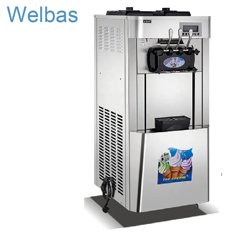 Junjian BQL-368 Коммерческая мороженая машина автомат по продаже mcdonalds агрегат для производства мягкого мороженого, тем самым позволяя зернам раскрыться воздушный насос
