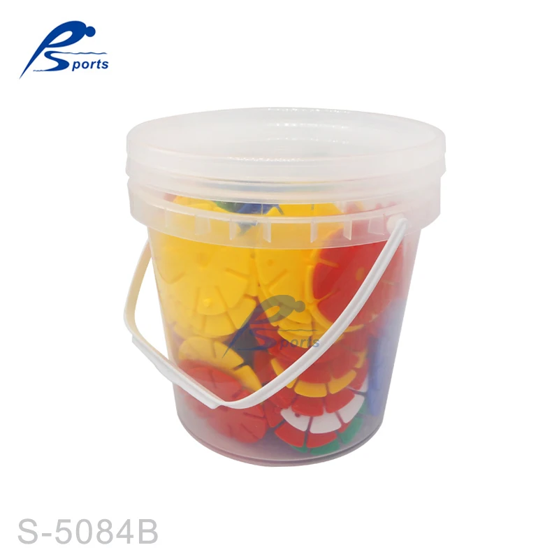 
Kids Construction Blocks Interlocking Discs 160 Pieces Intermediate 6 cm Plastic Daisy shape building set 