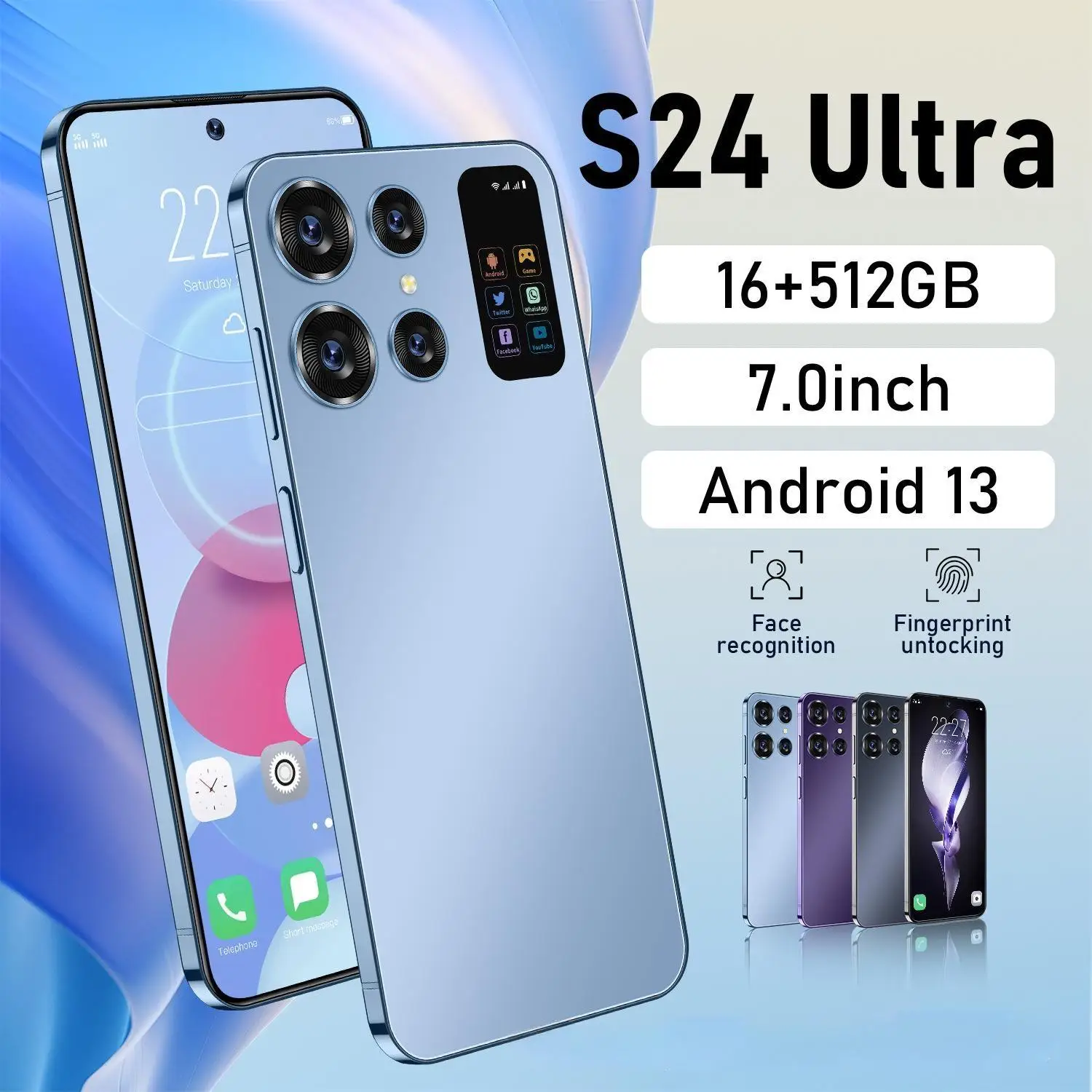 Смартфон S24 Ultra 5G 16 ГБ + 1 ТБ 65 Вт