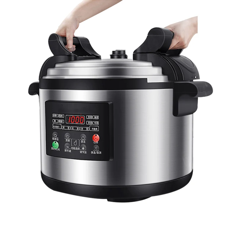 Hotel Kitchen Intelligent Stainless Steel 33 Liters Commercial Multi Cooker Electric Pressure Cooker With Anti-Scalding Handle