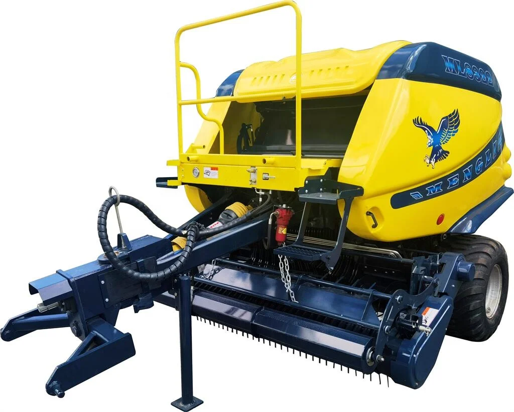 High efficiency low price round baler for hay bales
