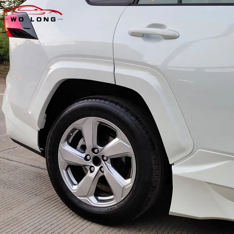 Suitable For Toyota RAV4 2019 2020 2021 refit upgrad For Lexus GX wide body kit Front Rear Bumper Side skirt tail throat Grille