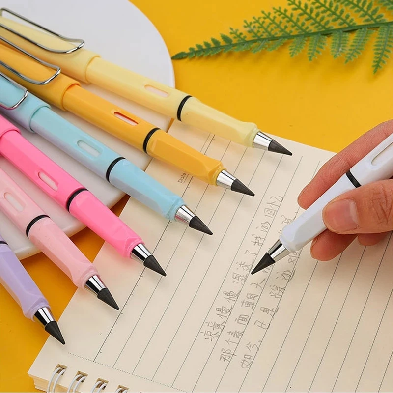 Unlimited Writing Pencil No Ink Novelty Eternal Pen Art Sketch Painting Tools Kid Gift School Supply Stationery/infinite pencil