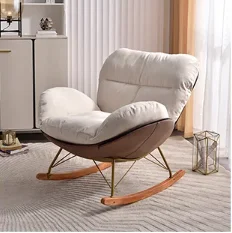 XINSHIYI Manufacture Nordic Minimalist Style Half Dome Shaped Indoor Swing Chair Living Room Rocking Reclining Chair