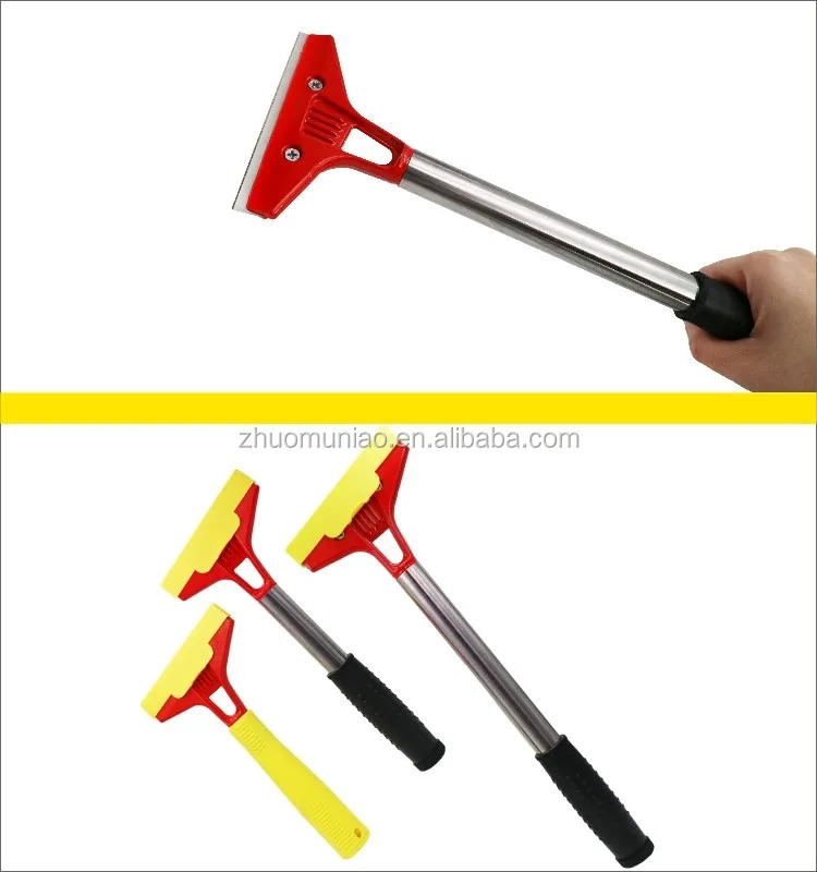 Steel Blade Plastic Handled Long Car Window Ice Glass Wallpaper Scraper Tool Multifunction Clean Knife