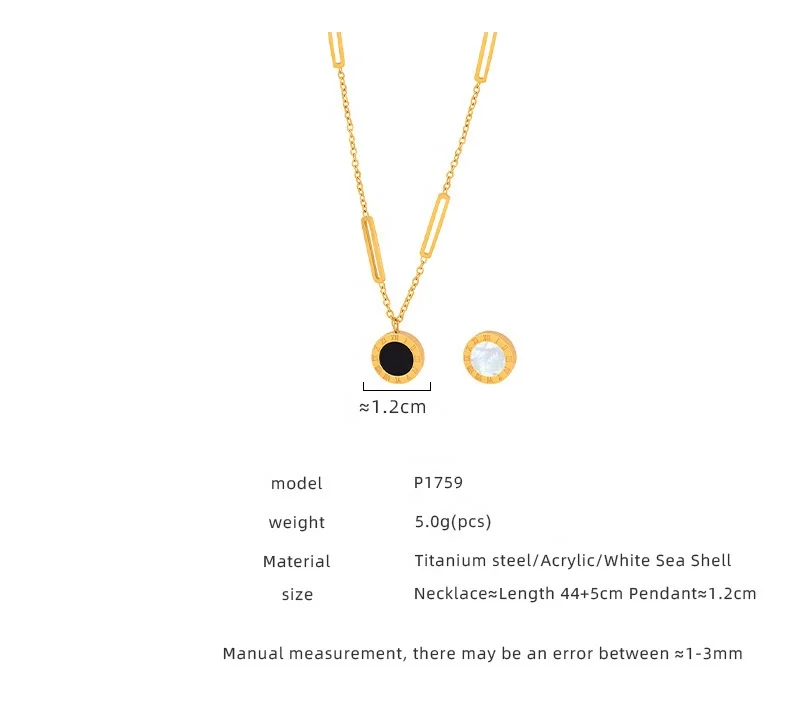 18K Gold Plated Stainless Steel Jewelry Gemstone Jewellery Tiger Eye Black Agate Rose Quartz Natural Gem Stone Pendant Necklace