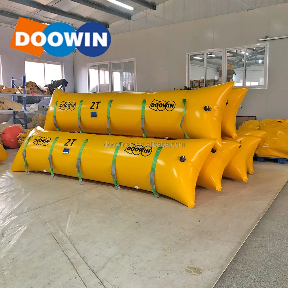 Best price Cylindrical and Elongated boat lift air bag underwater marine salvage air lift bag