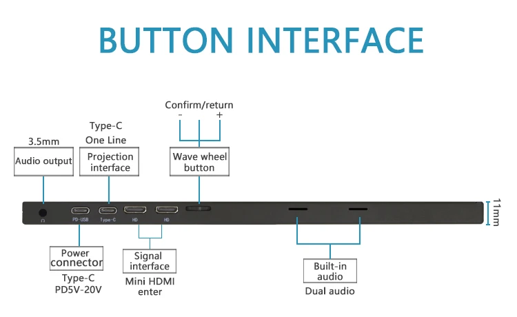  17 3 дюймов 4K HD dual HDM I 13 портативный монитор 144 Гц компьютерный мобильный телефон расширение PS4 экран 15