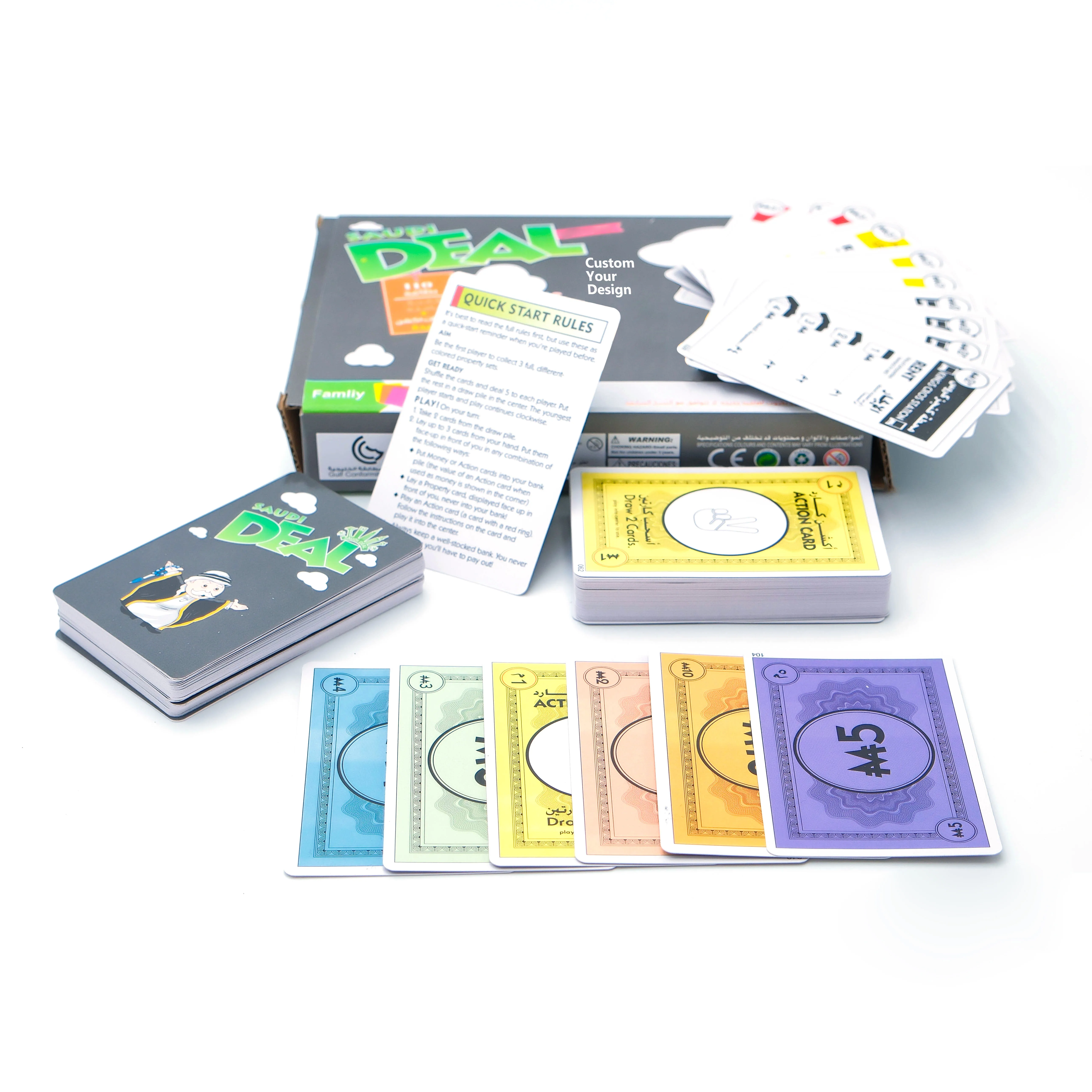 Wholesale OEM ODM Custom Logo Card Games For Adults Board Game  Interactive Educational Toy Board Game