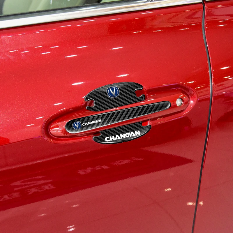 8pcs Car Door Sticker Scratches Resistant Cover Auto Handle Protection Film Exterior Accessory Car Decor Car Stickers