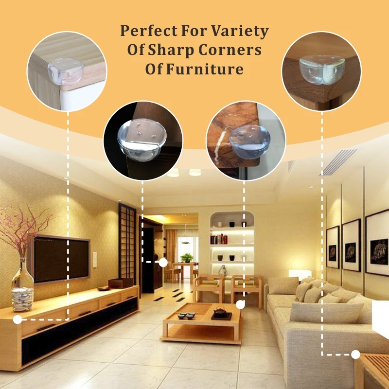 Prodigy child protectors furniture clear pvc baby proofing safety edge table corner bumper guard corner protector