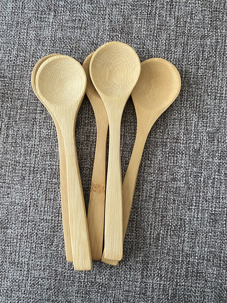 High Quality Brand New Kitchen Utensils Solid Seasoning Small Wooden Spoon Mini Bamboo Spoon