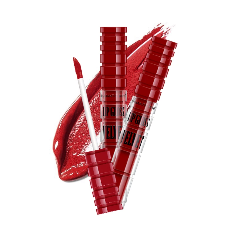 Romantic Bird High Pigment Red Color Unique Container Matte Long Lasting Liquid Lipstick 24 Hours Lip Glaze Professional Makeup