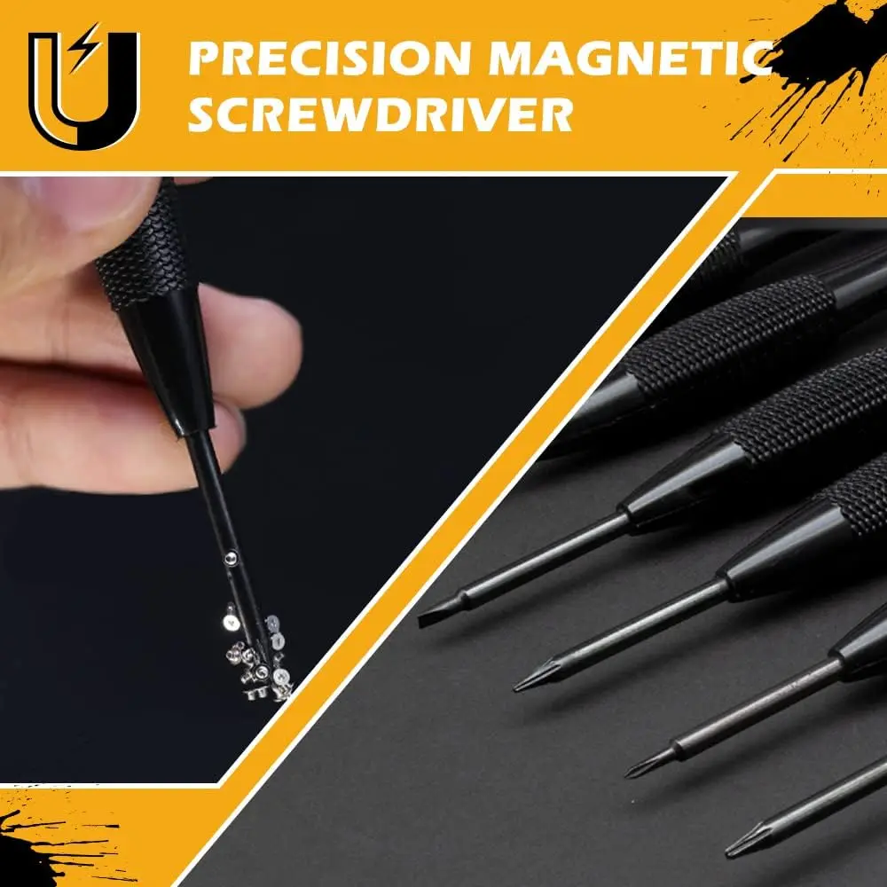 Precision Repair Tool Phillips Head Flathead Screwdrivers Professional Magnetic Screwdriver Set for Watch Jewelry iPhone