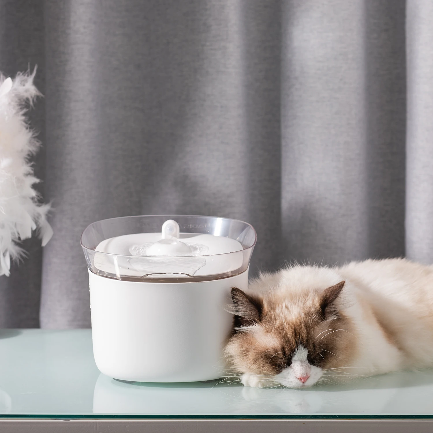 Pet Water Purifier Fountain Filter Feeder Dispenser Automatic for Dog Cat
